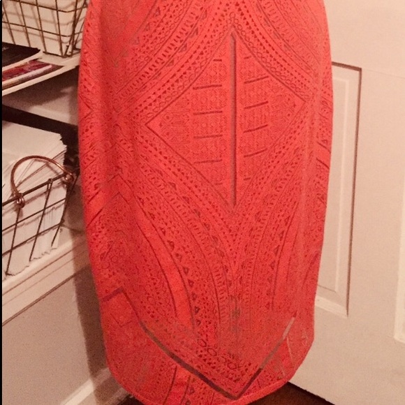 NWOT Midi Sleeveless Tangerine Dress - Picture 2 of 3